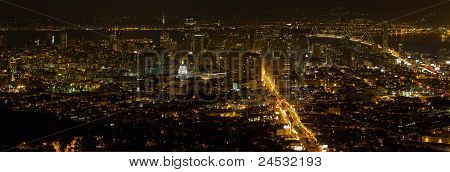 San Francisco Cityscape presso Panorama di notte