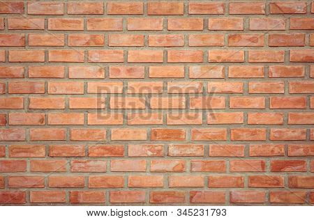 Old Orange Brick Wall Concrete Or Stone Texture Background, Wallpaper Limestone Abstract To Flooring