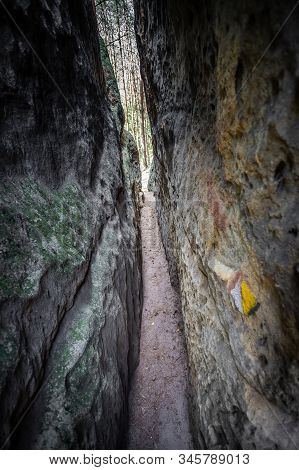 Labyrinth In Sandstone Cliffs