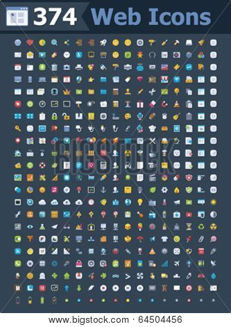 374 web interface icons