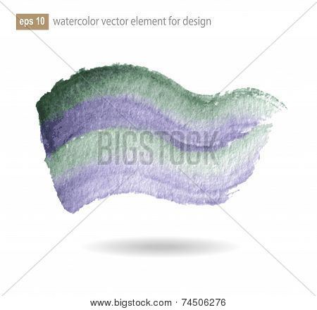 Vector Illustration Watercolor Abstract Elements.