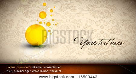 Abstract Design | EPS10 Vector Background | Floral Vintage