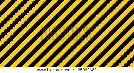 warning striped rectangular background, yellow and black stripes on the diagonal, a warning to be careful - the potential danger vector template sign