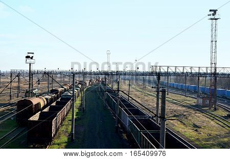 Sunny Railway Landscape