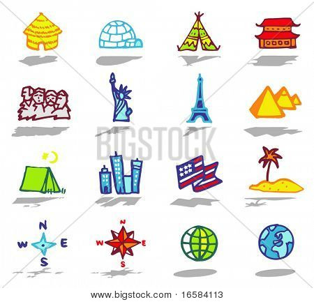 color icons - travel