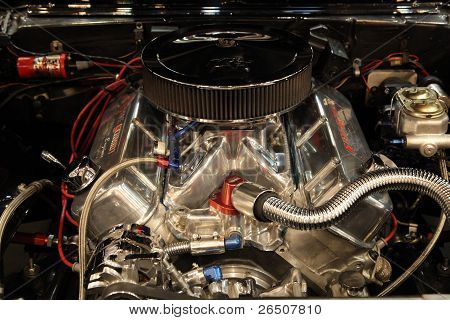 V8 Motor Of Chevrolet Camaro SS