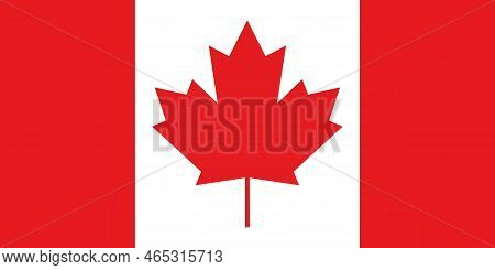 National Flag Of Canada With Maple Leaf. Flag. Canada Day. State Standard. A Constitutional Monarchy