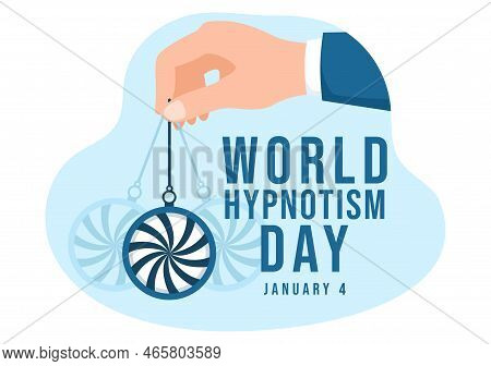 World Hypnotism Day With Black And White Spiral, Altered State Of Mind, Hypnosis Treatment Service I