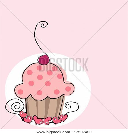 retro cupcake