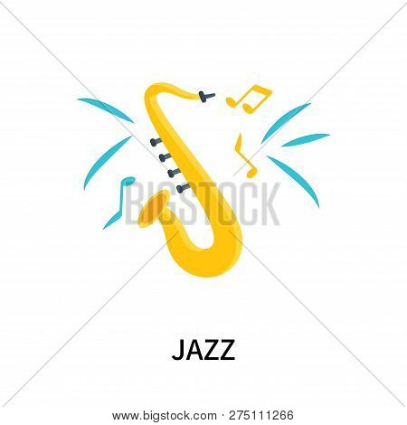 Jazz Icon Isolated On White Background. Jazz Icon Simple Sign. Jazz Icon Trendy And Modern Symbol Fo