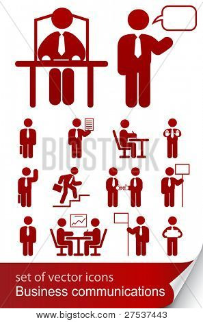 set informational business icon vector illustration isolated on white background