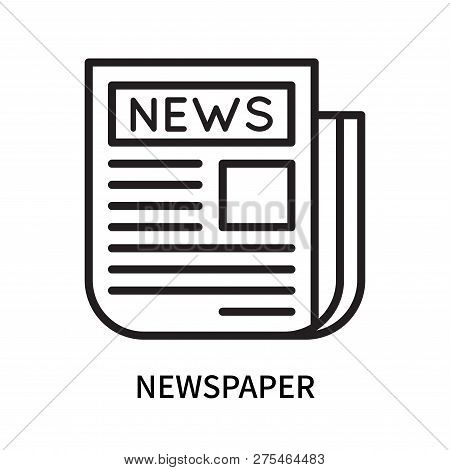 Newspaper Icon Isolated On White Background. Newspaper Icon Simple Sign. Newspaper Icon Trendy And M