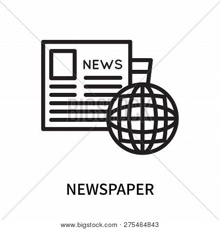 Newspaper Icon Isolated On White Background. Newspaper Icon Simple Sign. Newspaper Icon Trendy And M