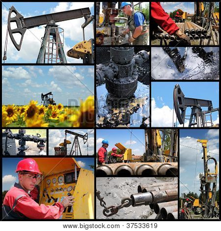 Oil And Gas Industry - Collage