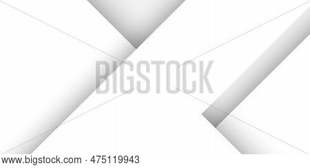 White Abstract Background With  Overlap Diagonal Lines. Modern And Elegant Geometric Background. Vec