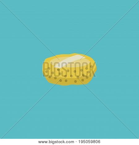 Flat Icon Wisp Element. Vector Illustration Of Flat Icon Sponge Isolated On Clean Background. Can Be Used As Wisp, Sponge And Bast Symbols.