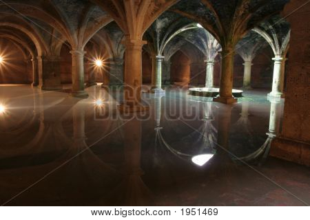 Vaults Of Cistern Portugese In El Jadid, Morocco