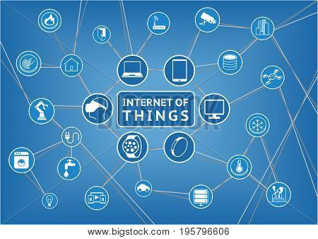 Internet of things vector illustration flat design