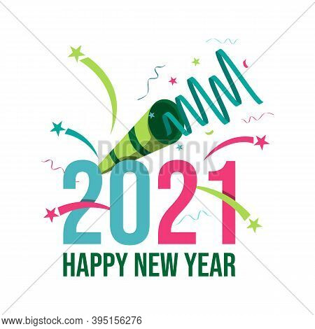 Happy New Year 2021 Background Vector