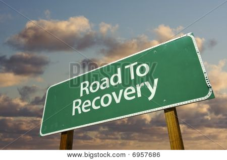 Road To Recovery vihreä liikennemerkki