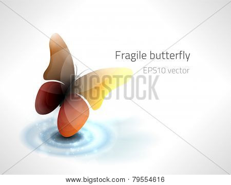 EPS10 vector fragile butterfly