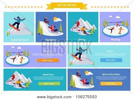 Active Winter Vacation Extreme Sports