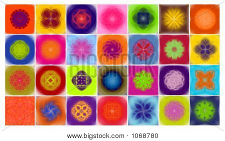 28 Abstract Lotusblumen