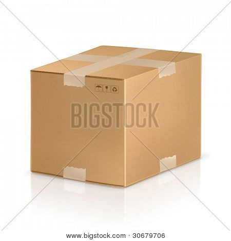 Caja de cartón, vector