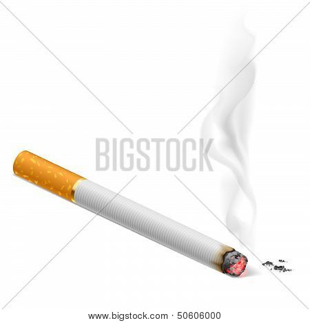 Smoking cigarette