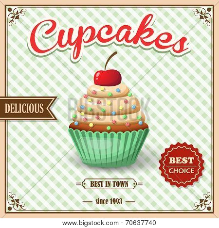 Cupcake cafe poster