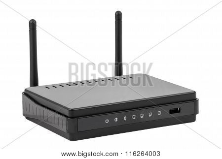 Electronic Collection - Black Wireless Internet Network Wi-fi Router