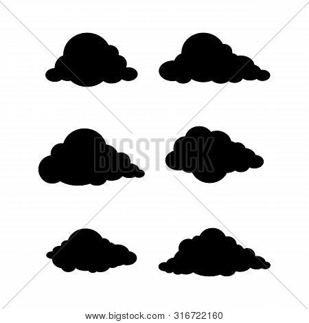 Set Of Cloud, Cloud Icon  Vector Isolated. Cloud Icon Art. Cloud Icon Picture. Cloud Icon Image Coll