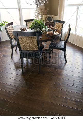 Hardwood Flooring In Dinning Room