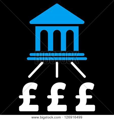 Pound Bank Scheme vector icon. Pound Bank Scheme icon symbol. Pound Bank Scheme icon image. Pound Bank Scheme icon picture. Pound Bank Scheme pictogram. Flat pound bank scheme icon.