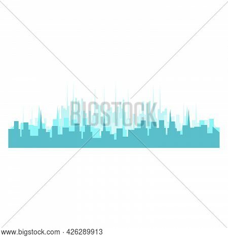 City Skyline Silhouette Building Vector Illustration Architecture. Cityscape Skyline Skyscraper Towe