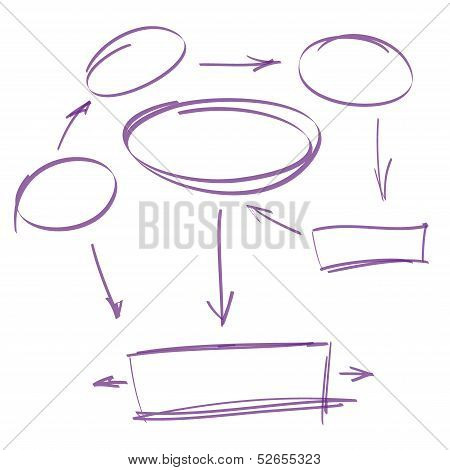 hand-drawn marker infographics