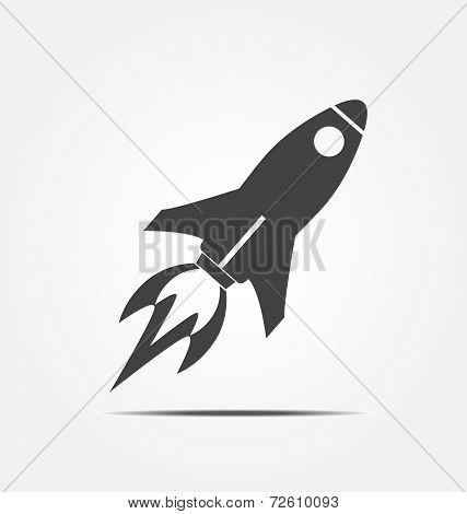 Rocket Icon Vector Illustration