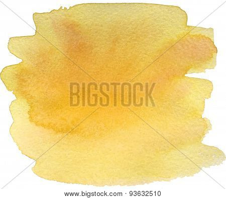 Abstract watercolor hand paint bright yellow texture