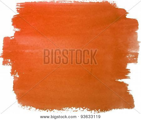 Abstract watercolor hand paint orange texture