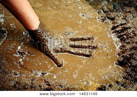 Hand In Mud