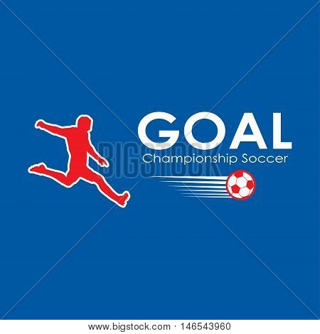 Soccer Goal winner. Soccer goal icon. Champions Leagua Football Goal Player. Soccer ball logo. 2018 European Championship soccer win. Abstract award cup soccer. Football win. Vector banner Europe 2018 championship. World Cup RUSSIA