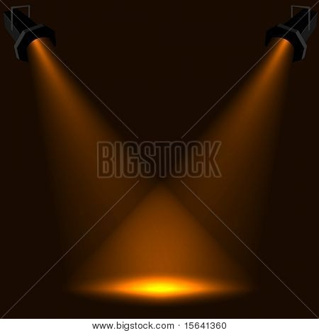 Abstract stage spotlight vector background. EPS10 file.