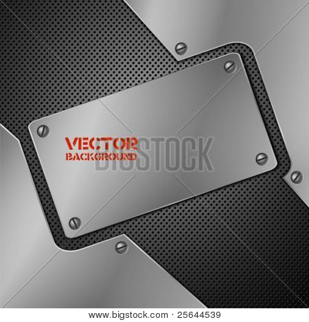 Abstract metal background. Vector illustration.