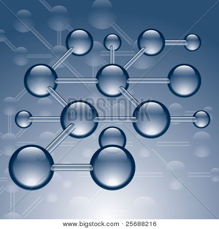 Dessin vectoriel de la Structure moléculaire