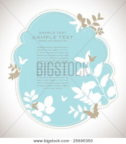 retro abstract flora background 01