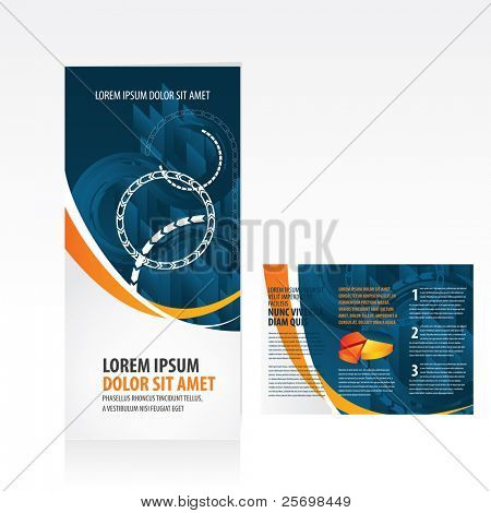 tri fold business brochure template