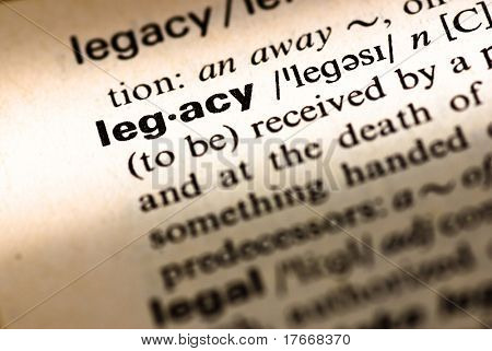 legacy dictionary definition