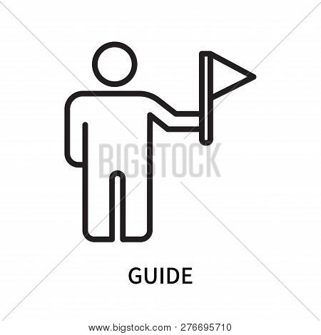 Guide Icon Isolated On White Background. Guide Icon Simple Sign. Guide Icon Trendy And Modern Symbol