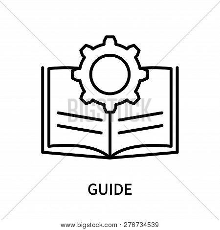 Guide Icon Isolated On White Background. Guide Icon Simple Sign. Guide Icon Trendy And Modern Symbol