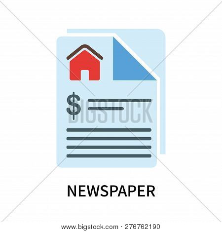 Newspaper Icon Isolated On White Background. Newspaper Icon Simple Sign. Newspaper Icon Trendy And M